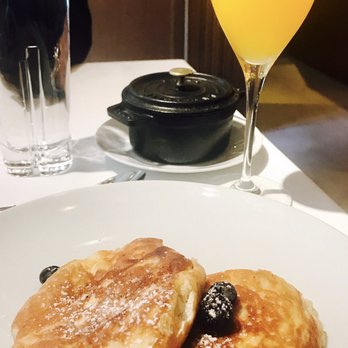 The Ivy Hotel - Lemon Soufflé pancakes with blueberry compote.  Yummers. - Hotels Near Me - Baltimore, Maryland
