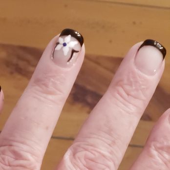LC Nails - So Hapoy with my Black Tip French Manicure - Nail Salons Near Me - Grovetown, Georgia LC Nails - So Hapoy with my Black Tip French Manicure - Nail Salons Near Me - Grovetown, Georgia