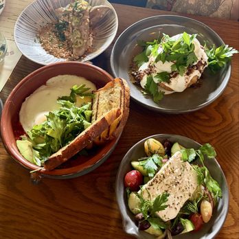 Sea Monkey - PURPLE SWEET POTATO, TURKISH EGGS, SOFT SCRAMBLED, GREEK SALAD - Mediterranean Near Me - Pittsburgh, Pennsylvania Sea Monkey - PURPLE SWEET POTATO, TURKISH EGGS, SOFT SCRAMBLED, GREEK SALAD - Mediterranean Near Me - Pittsburgh, Pennsylvania