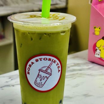 Boba Storie Tea - Matcha milk tea with boba - Coffee & Tea Near Me - Sacramento, California