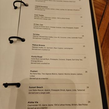 Mina's Fish House - Specialty cocktails - Seafood Near Me - Kapolei, Hawaii