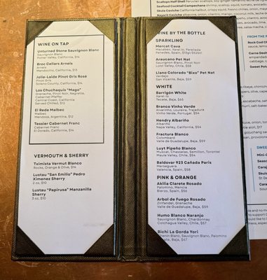 Menu photo 4 Bar Skula Oakland, CA