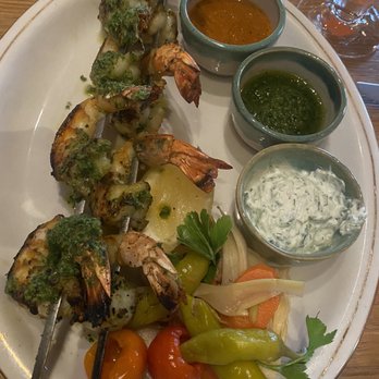 The Peacock - Shrimp kabobs - Mediterranean Near Me - Austin, Texas The Peacock - Shrimp kabobs - Mediterranean Near Me - Austin, Texas
