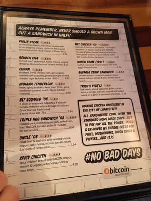 Menu photo 4 DT Kirby's Lafayette, IN
