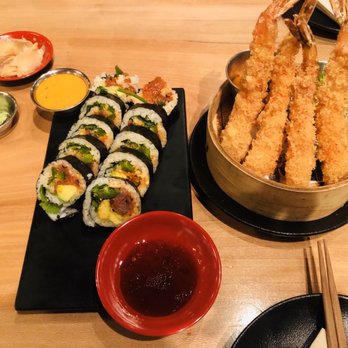 SUSHI-SAN - Tempura Shrimp and Spicy Tuna - Sushi Bars Near Me - Chicago, Illinois SUSHI-SAN - Tempura Shrimp and Spicy Tuna - Sushi Bars Near Me - Chicago, Illinois