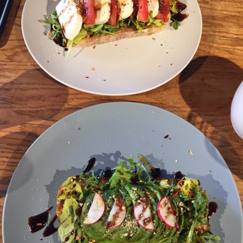 Rapport Coffee & Roasters - Toast (caprese and avocado). Very good but heavy on the basalmic dressing. $8 each. - Coffee & Tea Near Me - San Clemente, California Rapport Coffee & Roasters - Toast (caprese and avocado). Very good but heavy on the basalmic dressing. $8 each. - Coffee & Tea Near Me - San Clemente, California