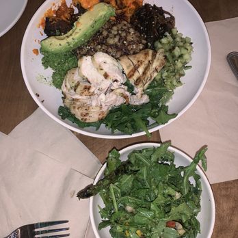 Flower Child - Mother Earth with chicken, Grilled Asparagus & White Bean - Salad Near Me - Indianapolis, Indiana Flower Child - Mother Earth with chicken, Grilled Asparagus & White Bean - Salad Near Me - Indianapolis, Indiana