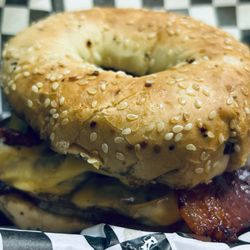 Fat Jack's Grill - Bagel burger