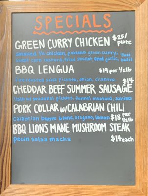 Menu photo 2 Interstellar BBQ Austin, TX