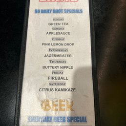 Special menu Special menu