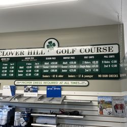 Clover Hill Golf Course - Rates