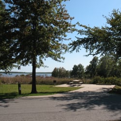 Long Branch State Park - Our campground is paved and offers views.