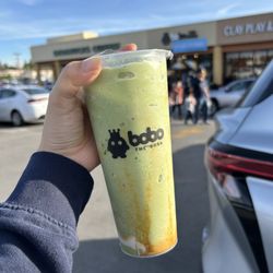 Bobo The Boba - Cosmic green. Caramel tasted a lil like coffee? It was okay.