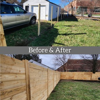 Sean's Lawns - Brand new wood fence install in 1 DAY!!! - Snow Removal Near Me Sean's Lawns - Brand new wood fence install in 1 DAY!!! - Snow Removal Near Me