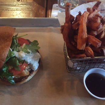 Moo Burger - Greek burger and sweet potato fries - Burgers Near Me - Brooklyn, New York Moo Burger - Greek burger and sweet potato fries - Burgers Near Me - Brooklyn, New York