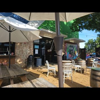Hop and Sting Brewing Company - Outdoors in the patio - Breweries Near Me - Grapevine, Texas
