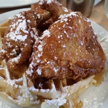 Brownstone Pancake Factory - Best thing on the menu. Chicken and waffles!!! - Breakfast & Brunch Near Me - Edgewater, New Jersey