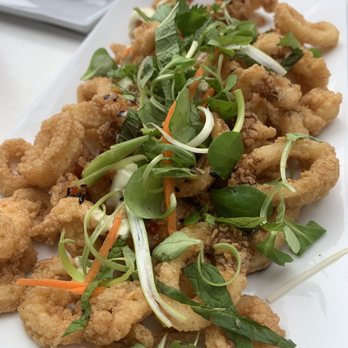 Red 36 - Thai Peanut Calamari - Seafood Near Me - Mystic, Connecticut Red 36 - Thai Peanut Calamari - Seafood Near Me - Mystic, Connecticut