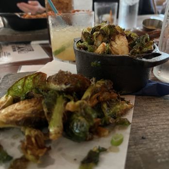 Barrier Island Brewing - Sweet and sour Brussels sprouts starter - New American Near Me - St Simons Island, Georgia Barrier Island Brewing - Sweet and sour Brussels sprouts starter - New American Near Me - St Simons Island, Georgia