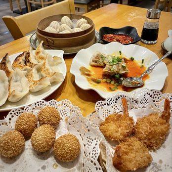 Yum Dumpling - Sesame seed balls, dumplings, coconut shrimp, xiao Long bao, chili wontons - Noodles Near Me - Orange, California