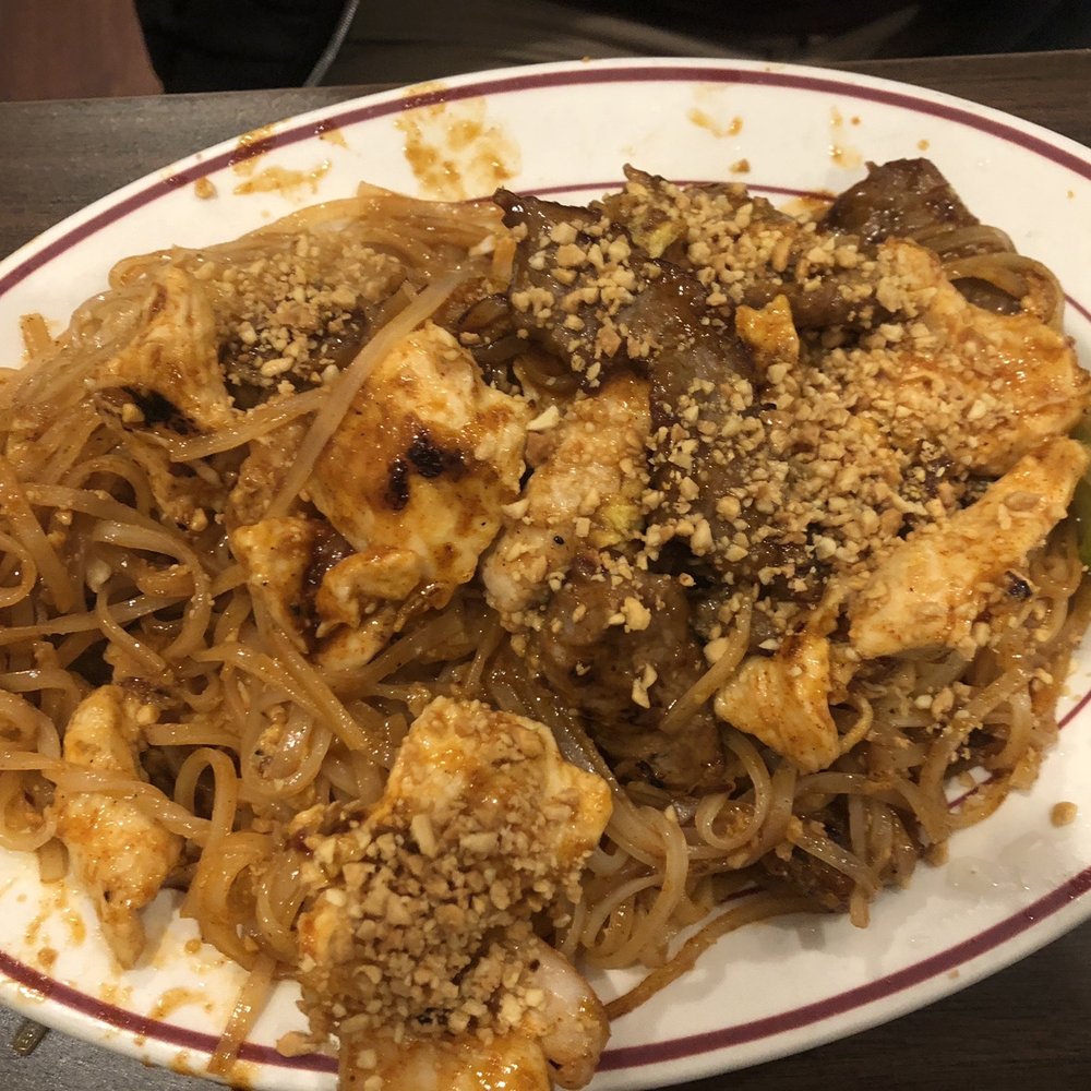 Pad Thai - Combination- partially eaten because she was hangry!