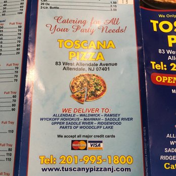 Toscana Pizza - Menu July 2020 - Tuscan Near Me - Allendale, New Jersey Toscana Pizza - Menu July 2020 - Tuscan Near Me - Allendale, New Jersey
