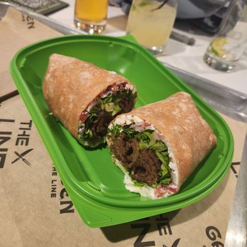Garden At The Line - Gyro with wheat wrap - Beer Gardens Near Me - Sacramento, California Garden At The Line - Gyro with wheat wrap - Beer Gardens Near Me - Sacramento, California