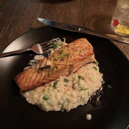 Salmon and sweet pea risotto Salmon and sweet pea risotto