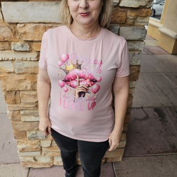 Nothing Bundt Cakes - My wife in her birthday shirt - Desserts Near Me - Modesto, California
