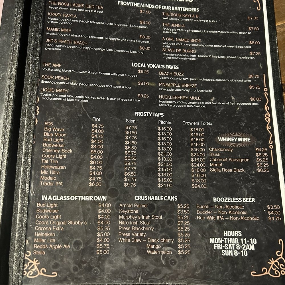 Bar86 - Menu - Bars Near Me - Richfield, Utah