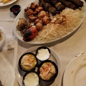 Aleppo's Kitchen - 49.99 mixed kebab platter for 4 - Mediterranean Near Me - Anaheim, California Aleppo's Kitchen - 49.99 mixed kebab platter for 4 - Mediterranean Near Me - Anaheim, California