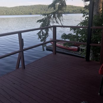 Killarney Lodge - View from the private deck of the cottage - Vacation Rentals Near Me - Algonquin Park, Ontario Killarney Lodge - View from the private deck of the cottage - Vacation Rentals Near Me - Algonquin Park, Ontario