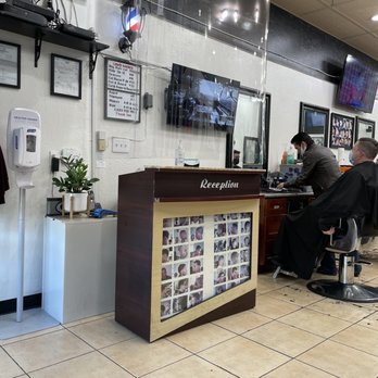 Lena Barber - 11/24/2020 they had hand sanitizer and reception area had a physical barrier between the staff and patrons. - Barbers Near Me - San Jose, California Lena Barber - 11/24/2020 they had hand sanitizer and reception area had a physical barrier between the staff and patrons. - Barbers Near Me - San Jose, California