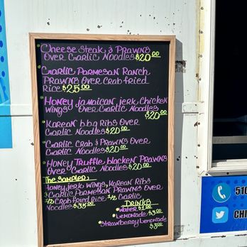 The Chillfactory - Menu changes (7.29.23) Follow his IG account for latest menu and location - Food Trucks Near Me - Oakland, California