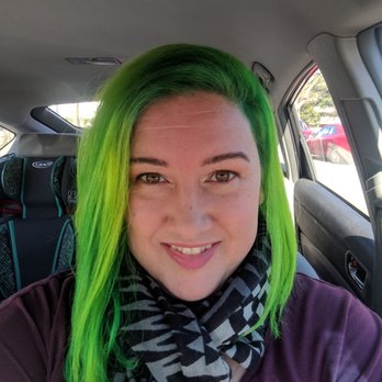 Foxycut Salon - Green Galaxy Goddess creation by Cam! - Hair Salons Near Me - Seattle, Washington
