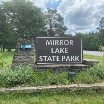 Mirror Lake State Park - Mirror Lake State Park Sign - Parks Near Me - Baraboo, Wisconsin Mirror Lake State Park - Mirror Lake State Park Sign - Parks Near Me - Baraboo, Wisconsin
