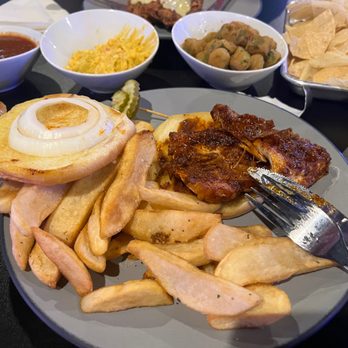 Soggy Dog - Chicken pounded to 2mm thick, tough, unable to be cut, fries not cooked completely through. - Bars Near Me - Lubbock, Texas Soggy Dog - Chicken pounded to 2mm thick, tough, unable to be cut, fries not cooked completely through. - Bars Near Me - Lubbock, Texas