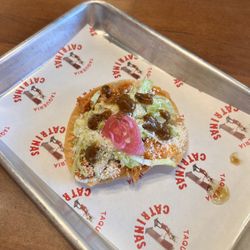 Taqueria Catrinas - Courtesy tostada - so yum!
