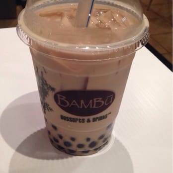 BAMBU - First time trying their hazelnut milk tea with pearls. 7/10 Sticking to black milk tea with coffee jelly. - Juice Bars & Smoothies Near Me - San Jose, California