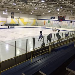 Mt Lebanon Ice Center - Looking to the right of the ice rink from the seats