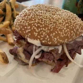 Strangebird - Special beef sandwich, was so delicious! We ate every last bite - Breweries Near Me - Rochester, New York Strangebird - Special beef sandwich, was so delicious! We ate every last bite - Breweries Near Me - Rochester, New York