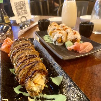 Sapa House - Panko Crusted Salmon Roll and Spicy Tuna Roll. - Sushi Bars Near Me - Dallas, Texas