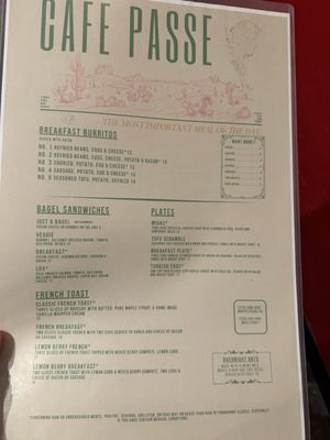 Menu photo 5 Cafe Passe Tucson, AZ