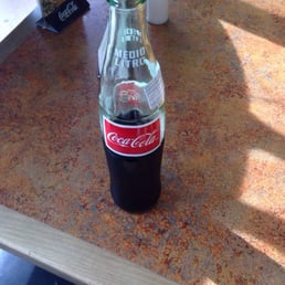 Mexican coke to start the morning (great for hangovers along with the breakfast tacos here)...