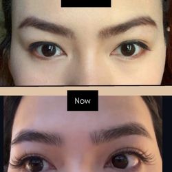 Sun Waxed - Brows before i met sol vs now