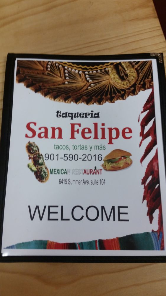 Variety of Mexican dishes at Taqueria San Felipe