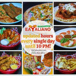 EATaliano - Exciting News! Updated Hours