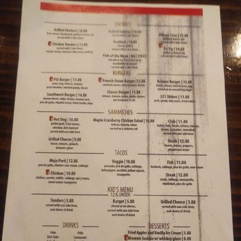 PSJ Cellar Restaurant And Bar - Menu 2nd page - New American Near Me - Port Saint John, Florida