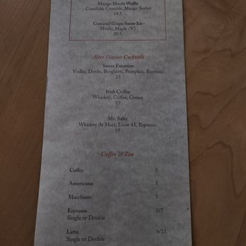 Goosefeather - Dessert menu - Cantonese Near Me - Tarrytown, New York Goosefeather - Dessert menu - Cantonese Near Me - Tarrytown, New York