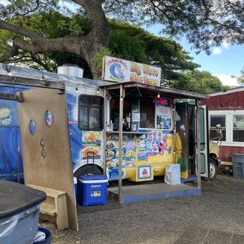 Big Wave Shrimp - View of the food truck - Seafood Near Me - Haleiwa, Hawaii